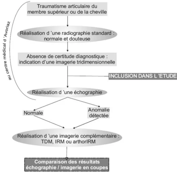 Figure 1. Parcours de soin des patients inclus 