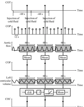 Figure 1.   Computation of the 4 estimates of CO between the 4 steps of  the experiment