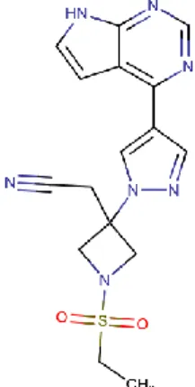 Figure 13 : structure chimique du baricitinib 