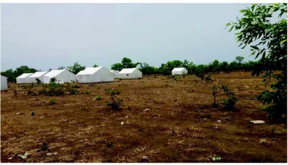 Figure 2: Reception camp for the returnees from Bouna to the Noumbiel province