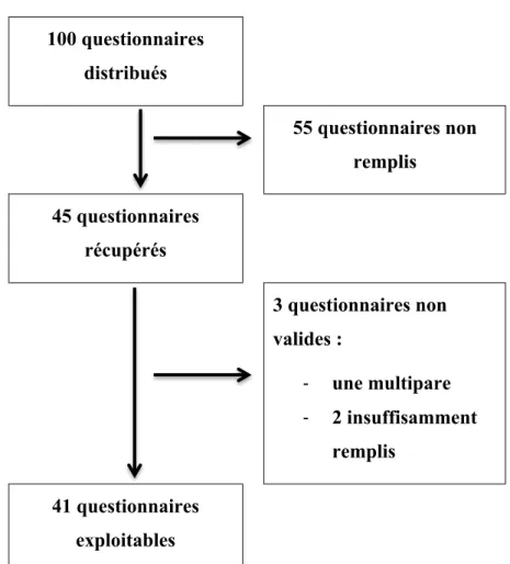 Figure 1: diagramme de flux de l'étude quantitative 