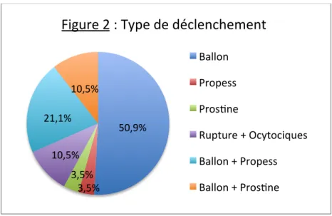 Figure 2 : Type de déclenchement 