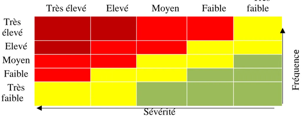 Figure 1 : Matrice de priorisation des risques         