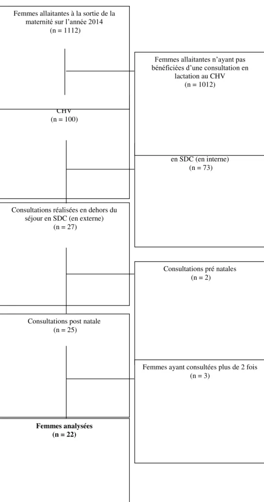 Diagramme de Flow Chart numéro 1  (Critère de jugement primaire) 