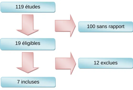 Figure 1 : protocole appliqué pour la revue systématique. 