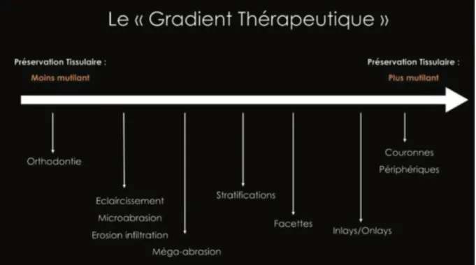 Figure 10 : le gradient thérapeutique  
