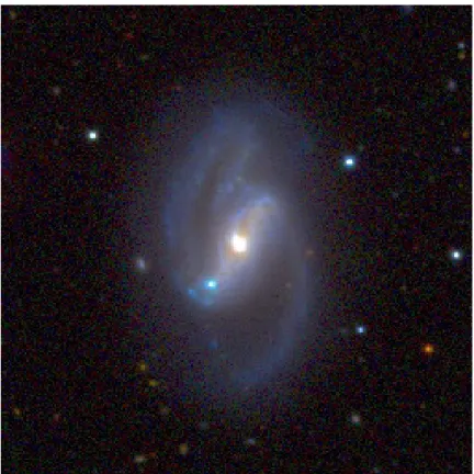 Figure 1.1 – Image de la galaxie NGC 5430. Le nord est en haut et l’est est en bas.