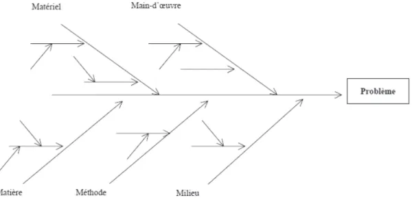 Figure 4 : Schéma d’un diagramme d’Ishikawa 