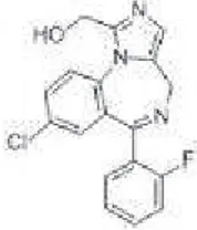 Figure n°10 : Structure de l'alphahydroxymidazolam. (70).