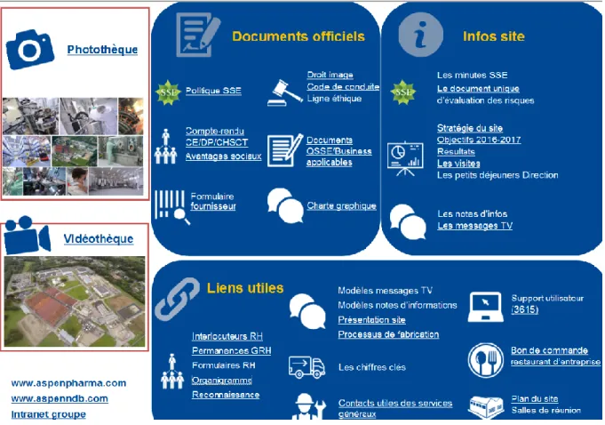 Figure 10 : Exemple 1 d’intranet 