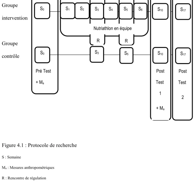 Figure 4.1 : Protocole de recherche 