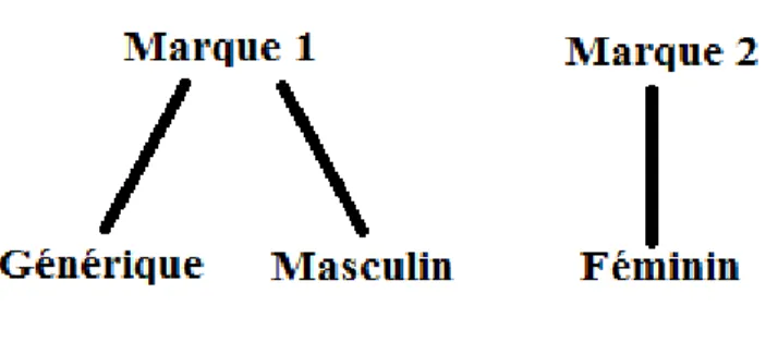 Figure 2 : représentation du genre par les marques 