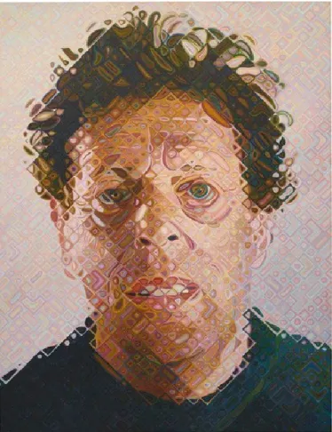 Figure 14 : Chuck Close, Phil, 2011-2012, 275,6 cm x 213,4 cm,  huile sur toile, Source : 