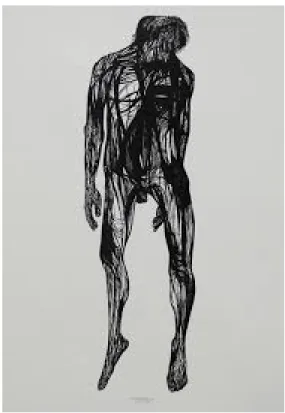 Figure 6  -  Léonard Baskin, Hanged man, 1962 