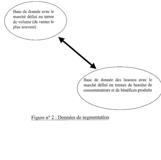 Figure n° 2 : Données de segmentation 