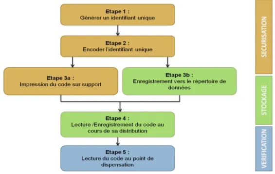 Figure 11 - Les étapes principales du processus de sérialisation