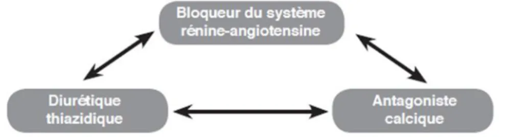 Figure 7 : Associations médicamenteuses recommandées par la SFHTA 