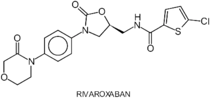 Figure 8 Structure chimique du rivaroxaban 