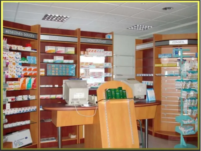 Figure 12. Exemple d’une pharmacie expérimentale, Faculté de Pharmacie de Montpellier 