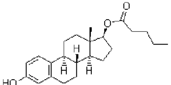 Figure 4  : Structure chimique du 17β -est radiol et de l’éthinylestradiol