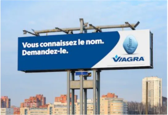 Figure 6 : Publicité de rappel de marque pour le Viagra (49) 