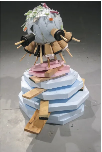 Fig. 8 Guillaume Tardif, Des strates de matière (étude), 2014 