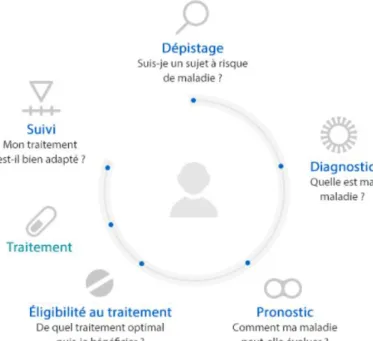 Figure 1: Le DIV dans la chaine de soin [1] 