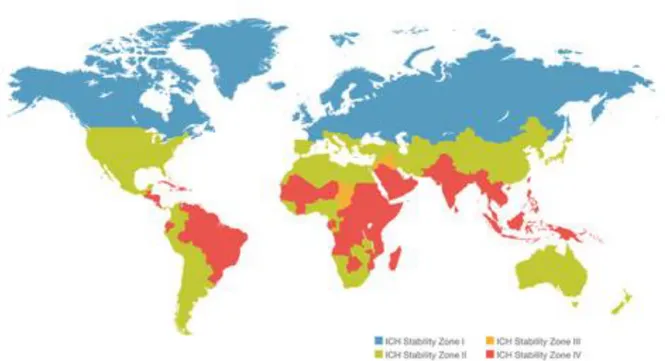 Figure 12. Carte mondiale des zones ICH – Source Q1 Scientific 61
