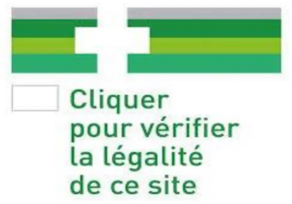 Figure 11 : Logo commun présent sur les sites internet autorisés à vendre des  médicaments 