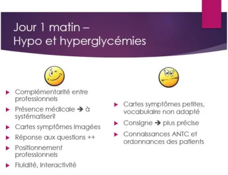 Figure 8 - Diapositive pour la réunion d'évaluation du 03/05/2016 &#34;hypo et hyperglycémies&#34; 