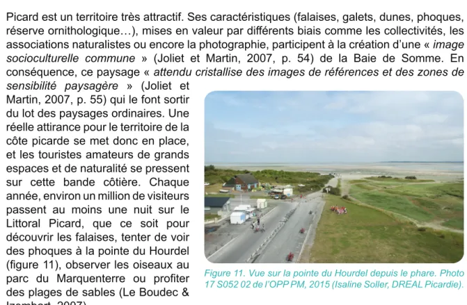 Figure 11. Vue sur la pointe du Hourdel depuis le phare. Photo  17 S052 02 de l’OPP PM, 2015 (Isaline Soller, DREAL Picardie).