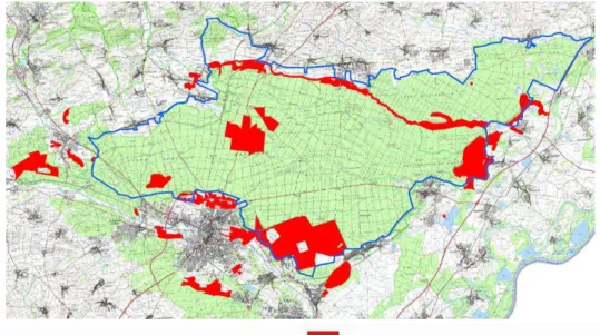 Fig. 12 : Zones Natura 2000 sur Haguenau (Source : Ville de Haguenau) 