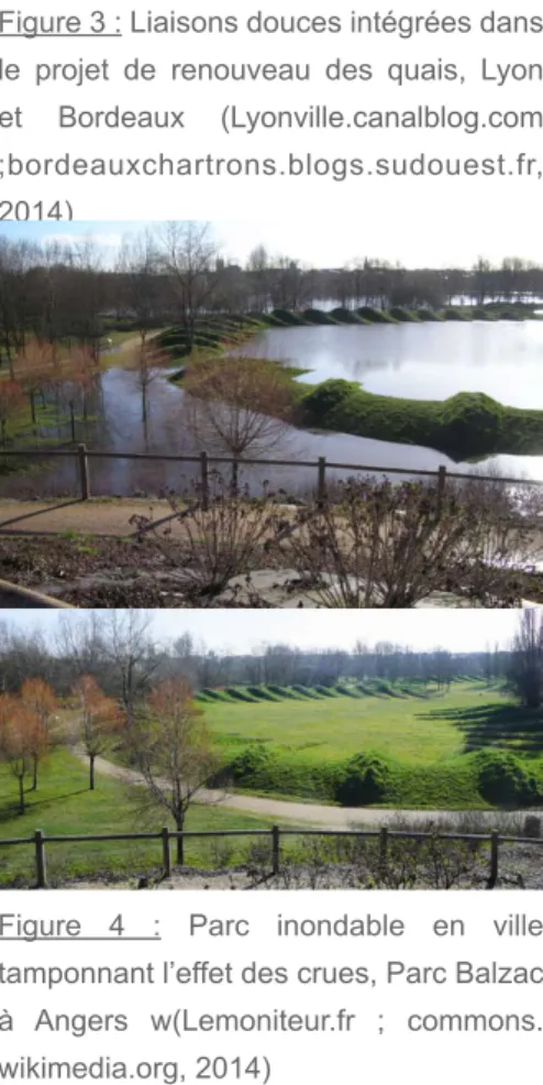 Figure  4  :  Parc  inondable  en  ville  tamponnant l’effet des crues, Parc Balzac  à  Angers  w(Lemoniteur.fr  ;  commons.