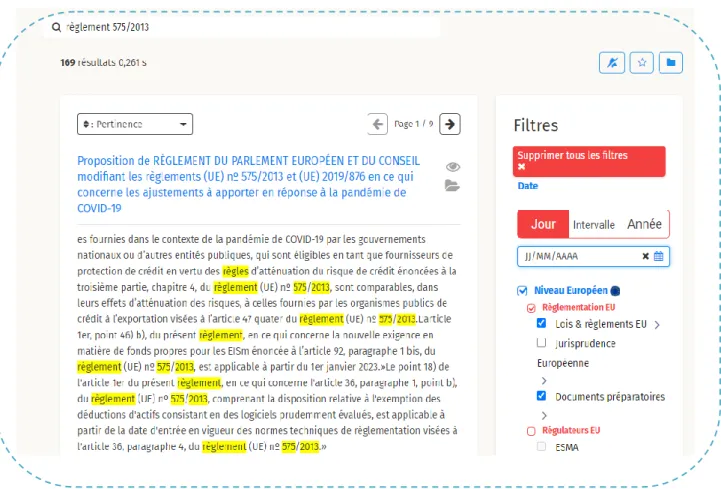 Figure 4 : recherche par facette 