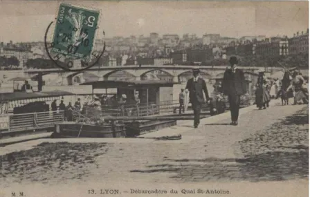 Illustration 4 Ponton du quai Saint-Antoine, vers 1907 (A.M.L., 4FI 32  94).