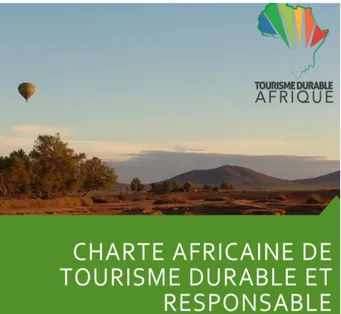 Figure 5 : Affiche « Charte africaine du tourisme durable et  responsable », réalisé suite à la COP 22 en 2016