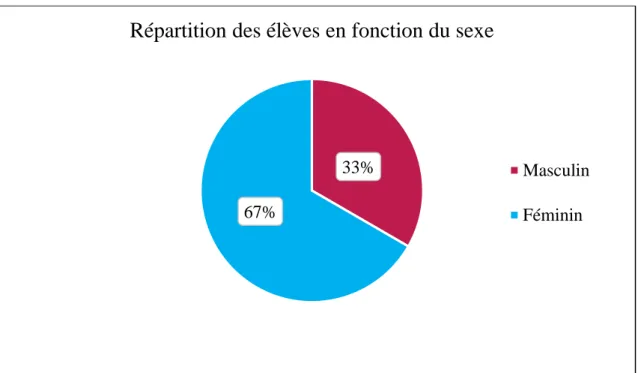 Figure 9 - Répartition des élèves de seconde et première baccalauréat professionnel en  fonction du sexe 