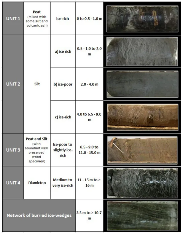 Table 6 : Soil units and their depths at the Beaver Creek test site (adapted from Stephani  (2013))