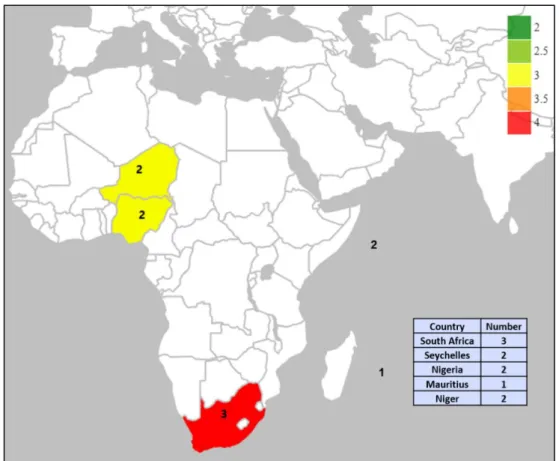 Figure 3: ICO Map (America) 