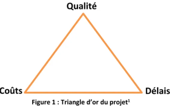 Figure 1 : Triangle d’or du projet 1