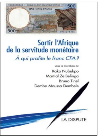 Figure 8 – Page de couverture de l’ouvrage Sortir l’Afrique de la servitude monétaire