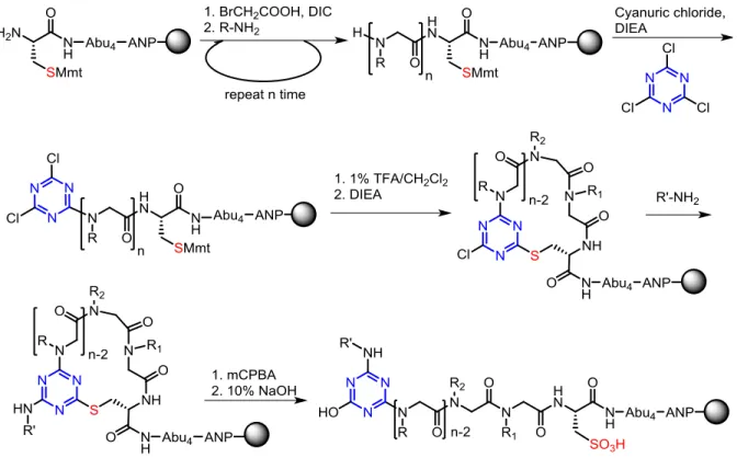 Figure 21. Alkylthioaryl bridge ring-opening strategy described by Lee et al. 155