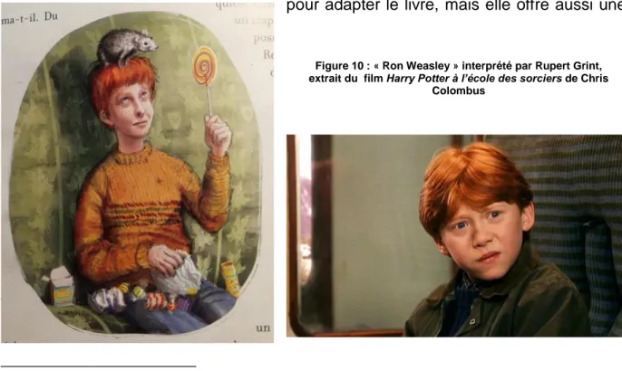 Figure 9 : « Ron Weasley » représenté par Jim  Kay extrait de la version illustrée d’Harry Potter 
