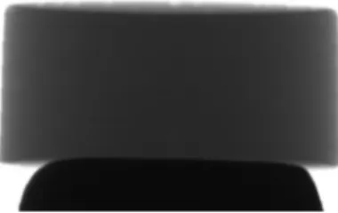 Fig. 2. Wet gel on the sample holder in the microtomograph 