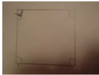 Figure 6 : Utilisation de symbole pour marquer des angles droits ayant posé des difficultés  de tracé