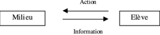Figure 1.3 – Interaction de l’élève avec le milieu Situation de formulation