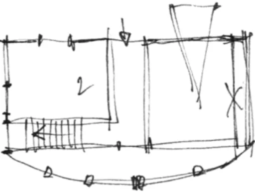 Figure 2 - Extrait d'une esquisse de conception.  