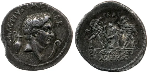 Fig. 10 : Sextus Pompée, denier, 42-39 av. J.-C.