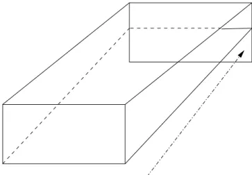 Figure 1 : Surface débordante. La surface indiquée  par une flèche peut être considérée comme prochaine 