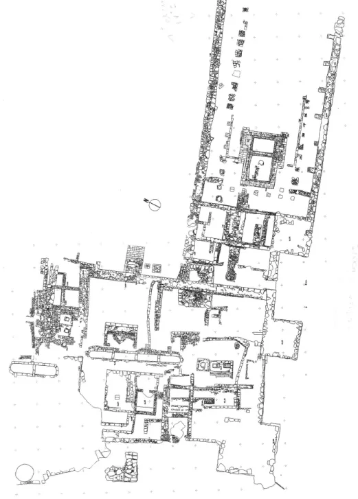Fig . 1 : secteur cultuel de la Neapolis 